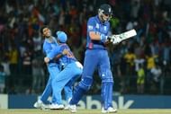 India's spinners sent Stuart Broad's men packing for just 80 in Sunday's group A match in Colombo, a defeat of 90 runs